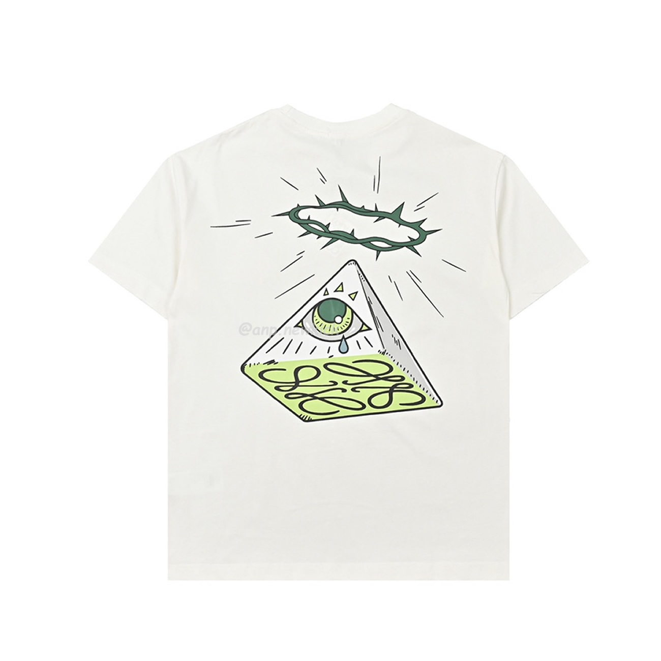 Loewe Angel Eye Printed White T Shirt (8) - newkick.cc